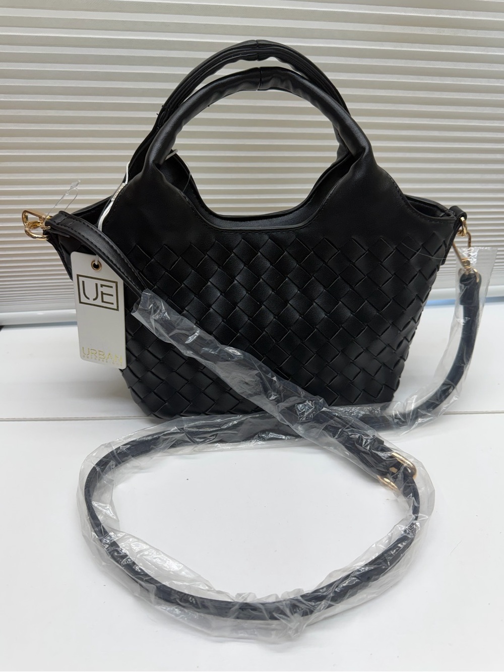 Urban Expressions Woven Top-handle Crossbody Bag